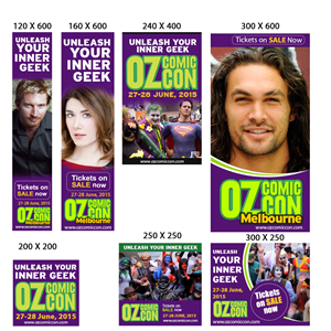 Oz Comic-Con Banner Advertising | Banner Ad Design by uk