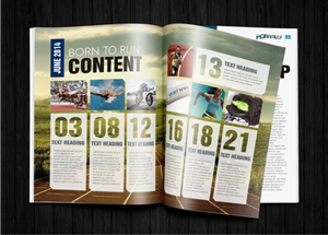 Magazine Template for a Sporting Event | Magazine Design by hema dhawan