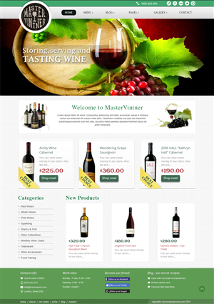 Master Vintner - Make Your Own Wine at Home | BigCommerce Design by webxvision