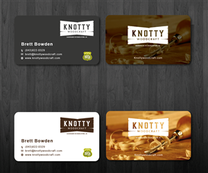 Knotty Woodcraft eye catching business card | Business Card Design by Tornado