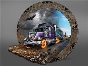 Corruption of Innocence - Grim Reaper Driving a Semi Truck | Photoshop Design by Robert R.