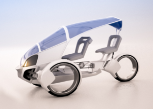  Concept vehicle - Futurustic City trike - green technology | 3D Design by clenci