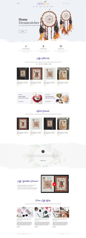 Shopify Store for LindaK Designs | Shopify Design by Expert Designer