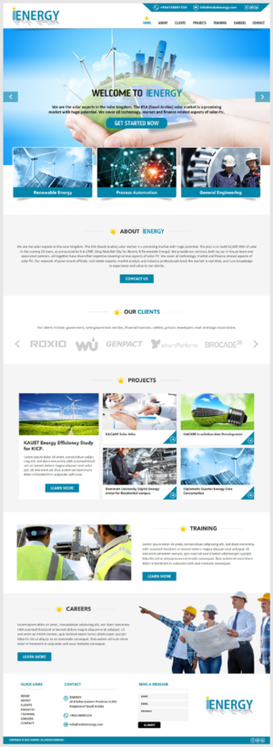 Redesign of Engineering firm website  | Wordpress Design by -Marc-