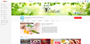 YouTube Banner for Natural Health and Herbal Remedies | YouTube Design by chipchip15