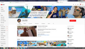 Olympic Gold Medalist Swimmer needs a Cool YouTube Cover Banner  | YouTube Design by Best Design Hub