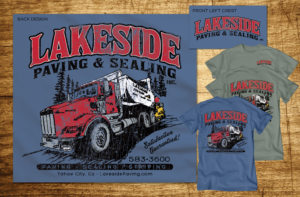 North Lake Tahoe asphalt paving company needs several t-shirt designs | T-shirt Design by CoffeeBreak88