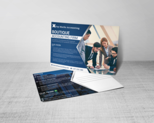 Top Marks Accounting Postcard | Postcard Design by ESolz Technologies