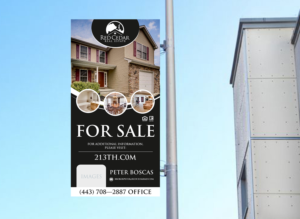 Modern and Exciting Real Estate Yard Sign | Signage Design by ESolz Technologies
