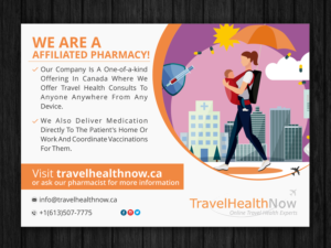 Travel Health Now Window Decal | Signage Design by ESolz Technologies