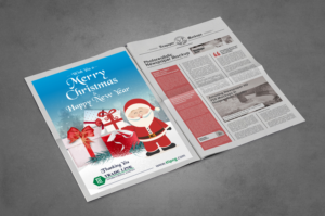 Newspaper Ad (Merry Christmas and Happy New Year)  | Newspaper Ad Design by ecorokerz