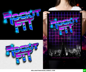 ROCKIT FIT - SWEAT SQUATS & ROCK N ROLL | Graphic Design by Asthavisual
