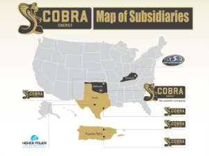 Cobra Energy Map of Subsidiaries   | Infographic Design by noubigh