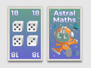 Astral Maths Game Card | Card Design by Scelatio