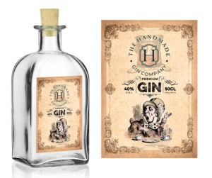 Mad Hatter Gin bottle label | Label Design by Navisol Creatives