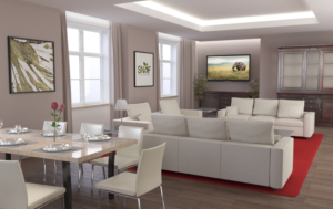 Three high resolutions 3D design 1-modern home 2-livingroom 3-floorplan  | 3D Design by Nacke