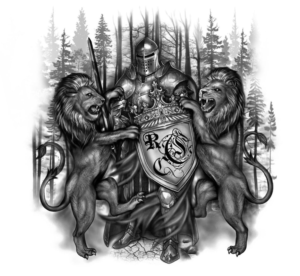 Medieval Family coat of arms Tattoo sleeve | Tattoo Design by Jezzus