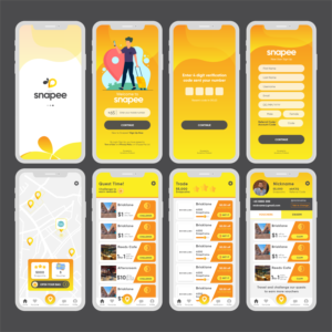 Fun Location App for users to earn rewards and vouchers everywhere they go  | App Design by Jesse Yusufu