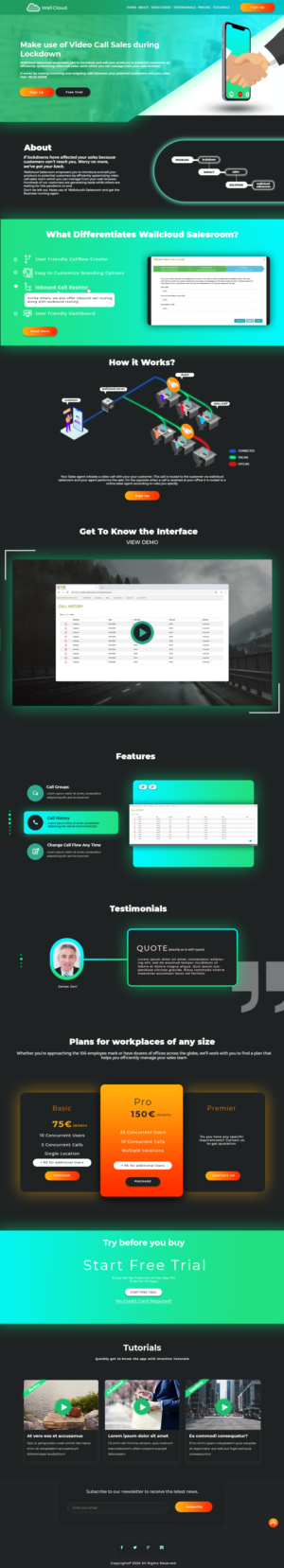 Landing Page for new Software as a Service Product | Landing Page Design by Web Dev