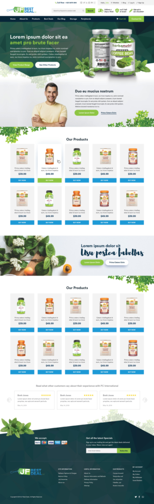 Online retail store selling a multitude of product categories needs a BigCommerce website | BigCommerce Design by Intricate