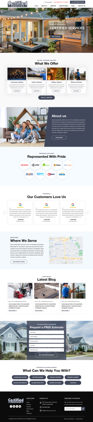 Home Multi-Service Company Website | Squarespace Design by Titan Eagle