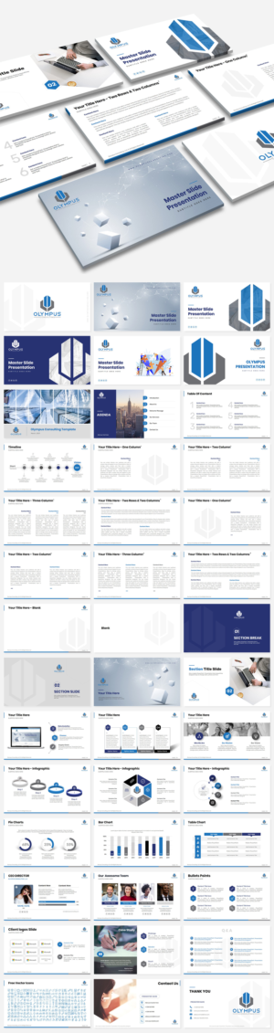 New Consulting Firm News PowerPoint Template | PowerPoint Design by Luvinda