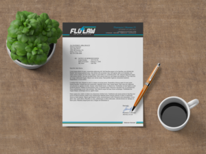 Flo4Law Header | Letterhead Design by nng
