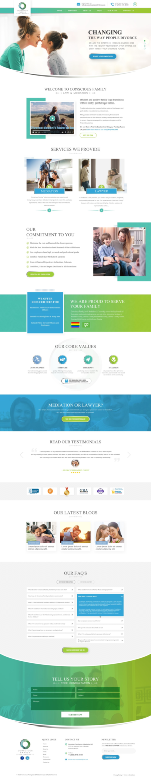 Conscious Family Law Firm Website Renovation  | Squarespace Design by Reimagine