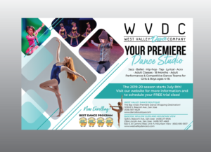 Dance Ad Re-Design- 1/2 page ad for magazine | Advertisement Design by Pinky 